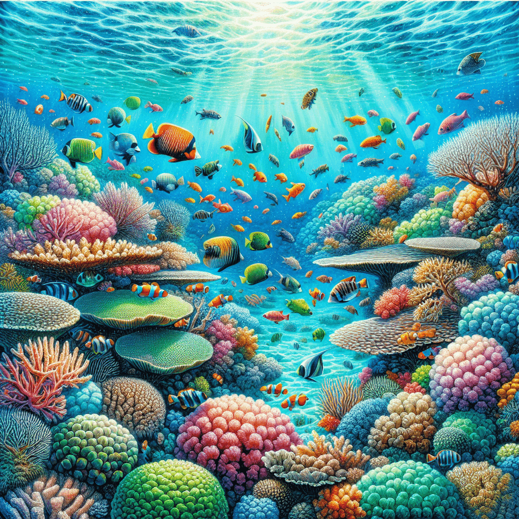 Coral Reef Odyssey Paint By Numbers Art