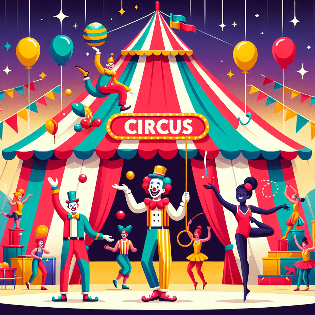 Creative Circus Adventure Paint By Numbers Art