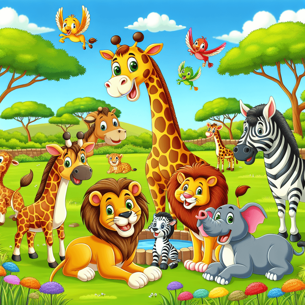 Charming Wildlife Park Paint By Numbers Kits