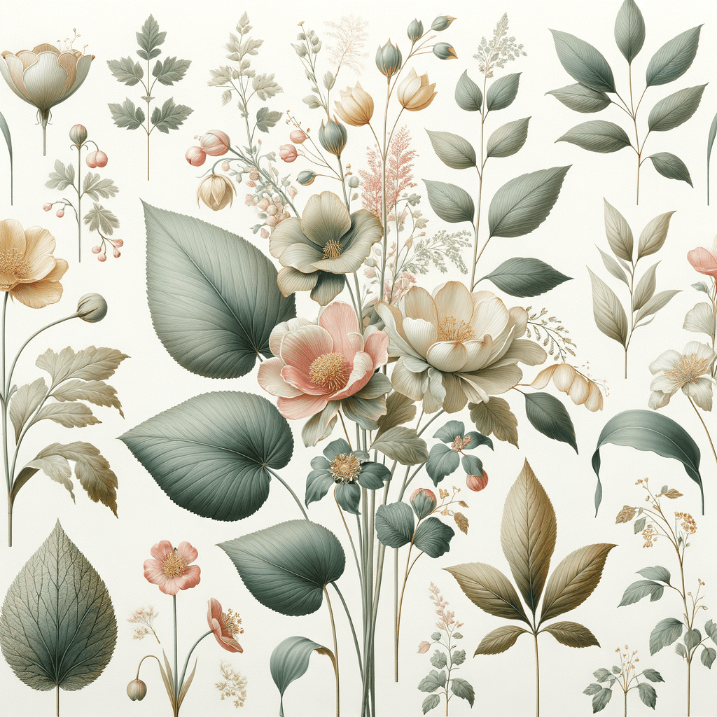 Charming Botanical Prints Paint By Number