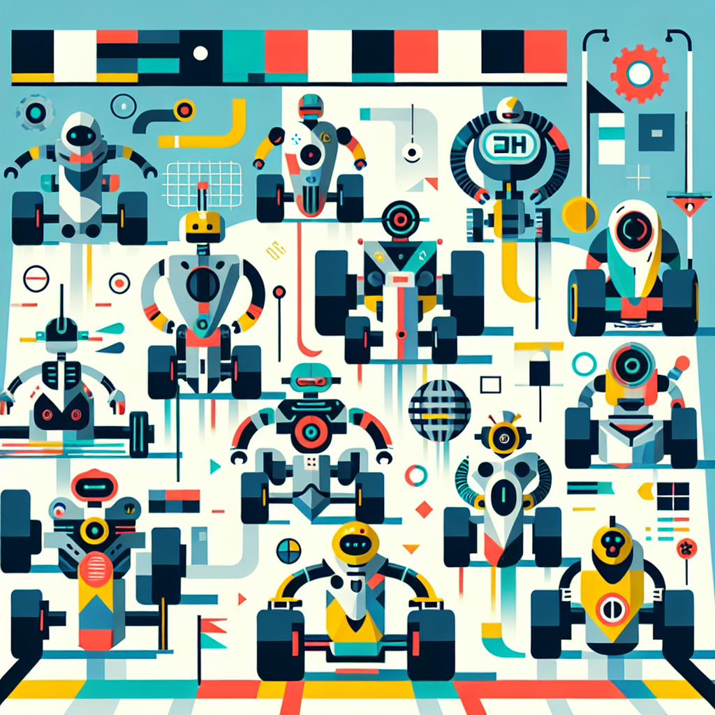Robotic Racing League Numbered Painting Kits