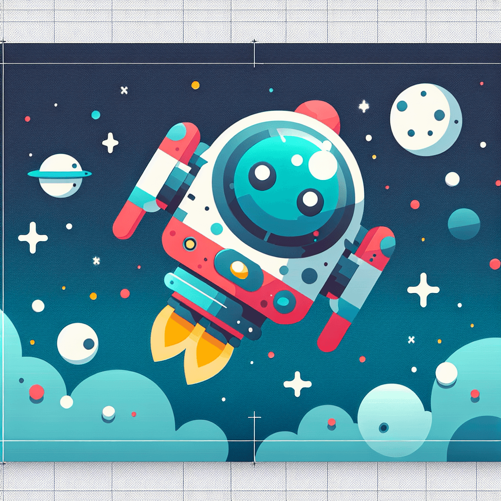Space Robot Odyssey Paint By Color