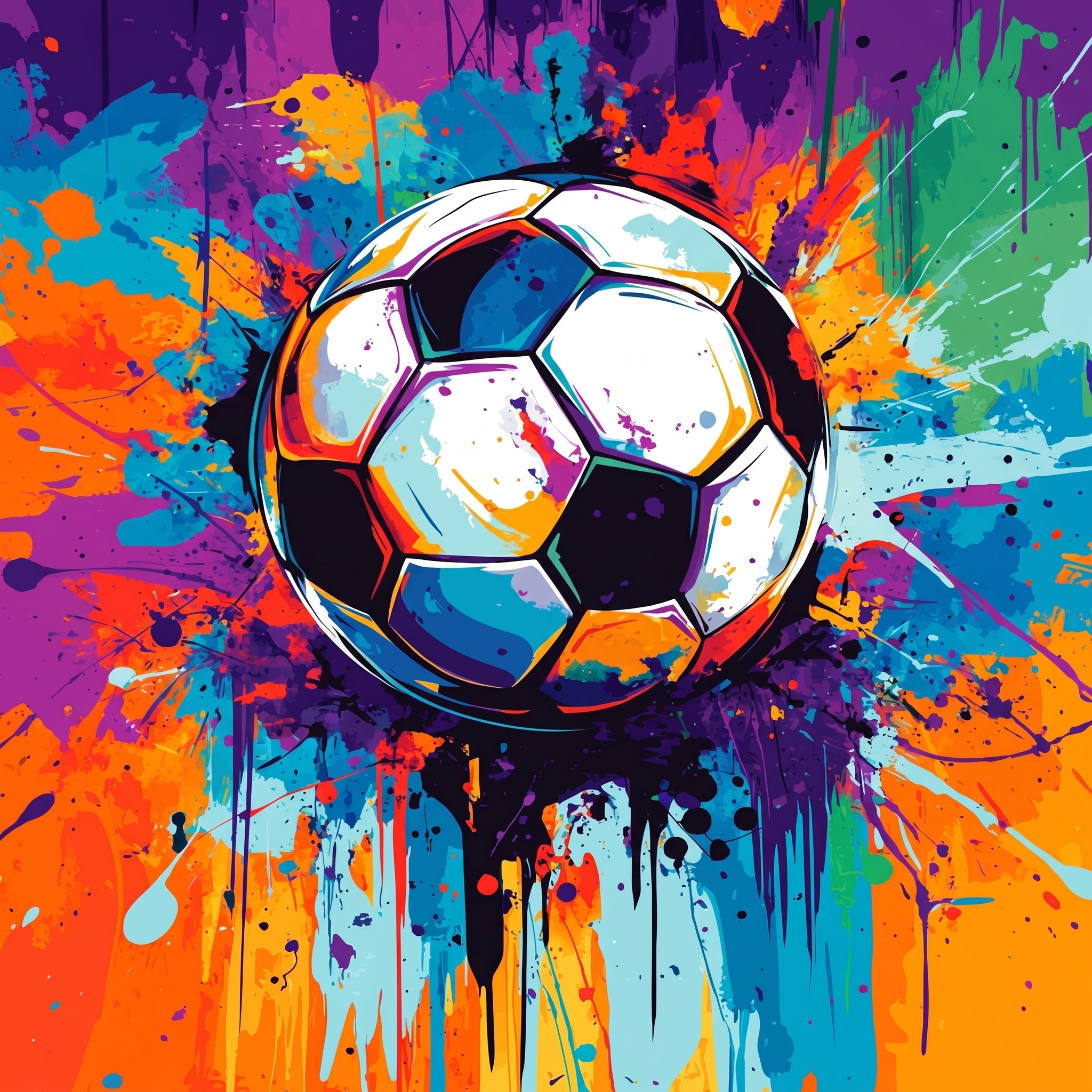 FIFA 2026 Color Splash Soccer Paint By Numbers