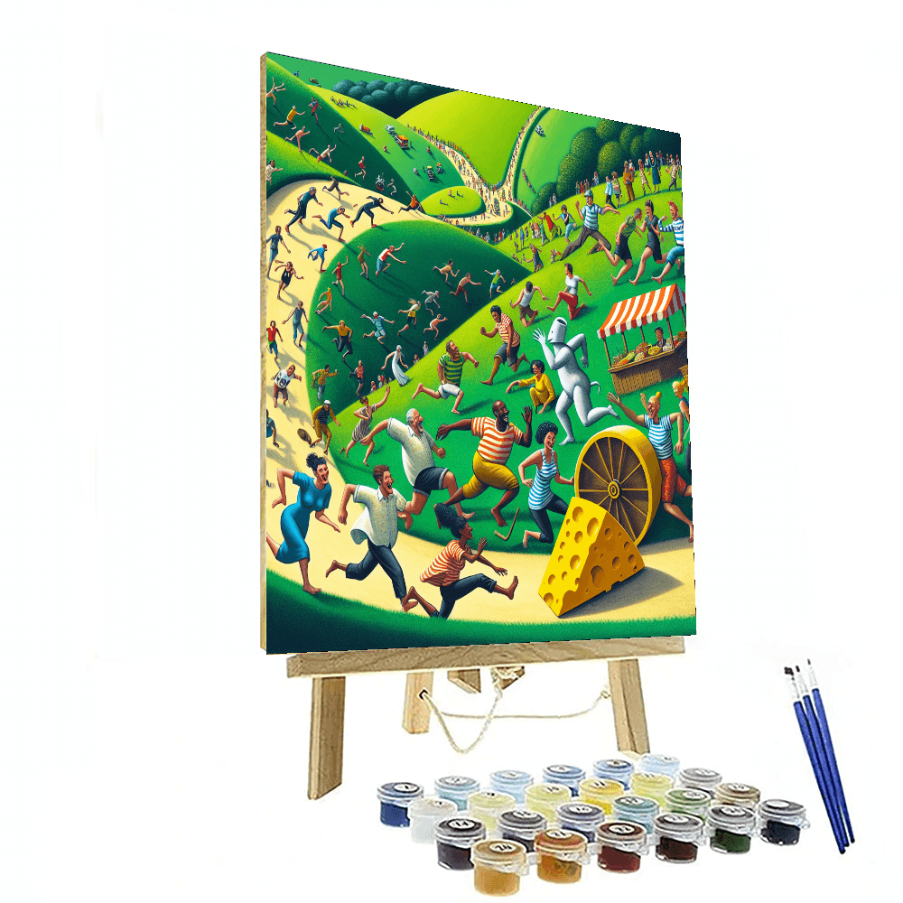 Cheese Rolling Festival - Gloucestershire, England Number Painting