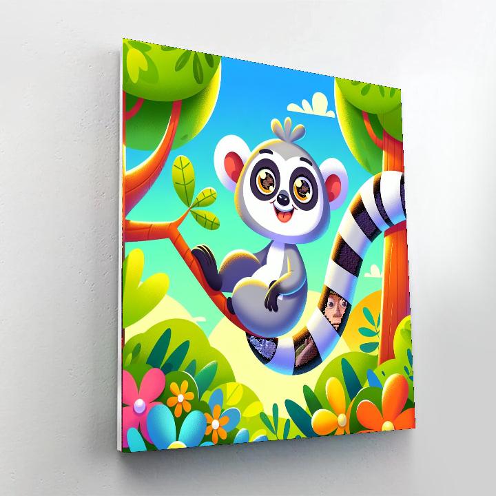 Lovely Lemur Numbered Painting Kits