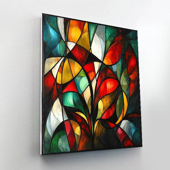 Frida Kahlo Inspired Vibrant Echoes  Painting Number Kit