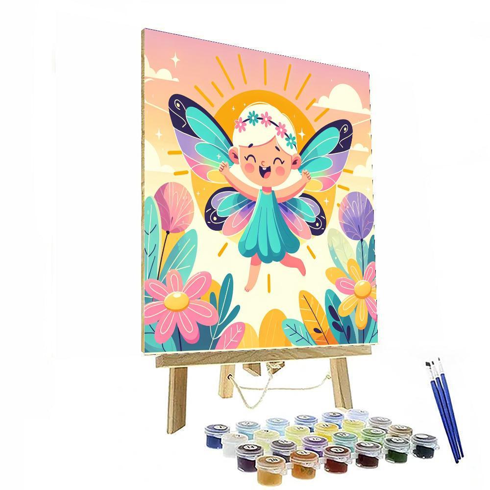 Cheerful Garden Fairy Paint By Numbers Kits