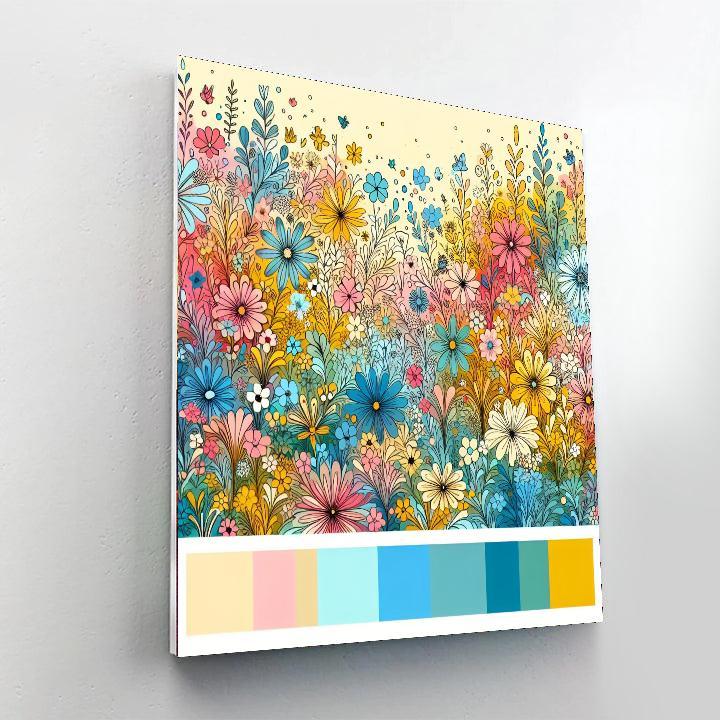 Vibrant Meadow Dancers Paint By Color