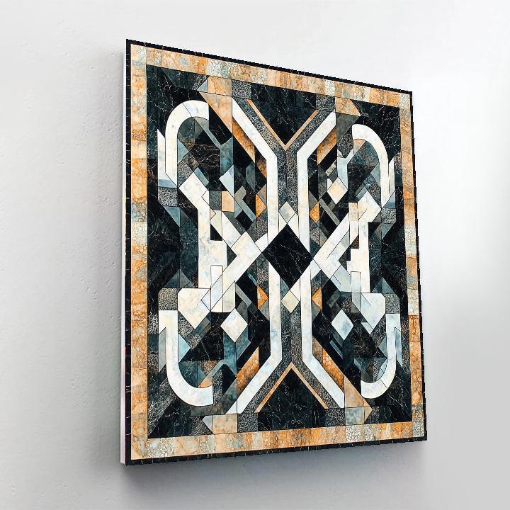 M.C. Escher Inspired Mind Maze  Number Painting