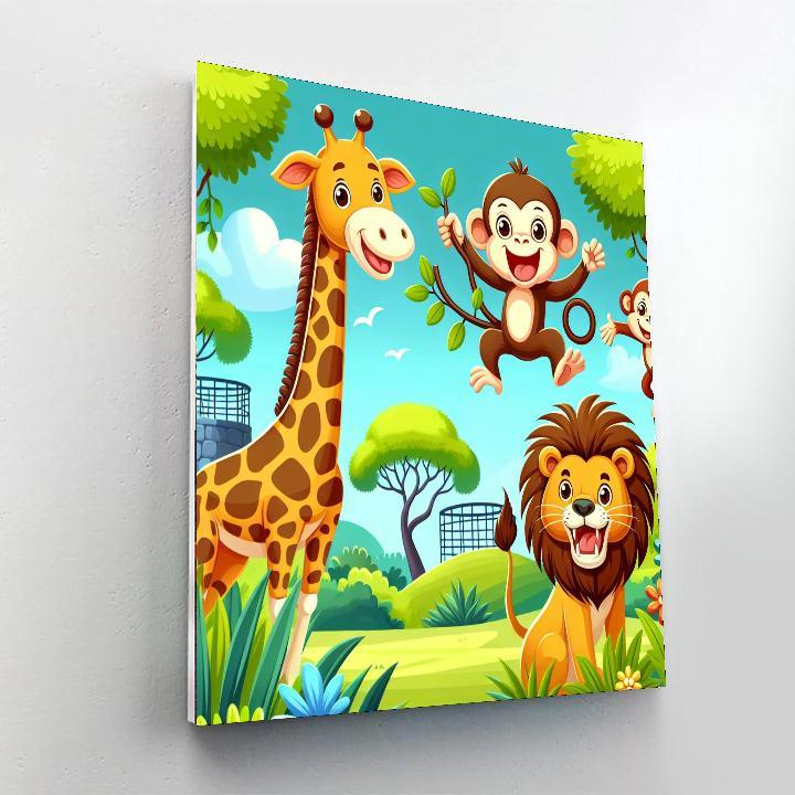 Friendly Zoo Adventures Paint By Number
