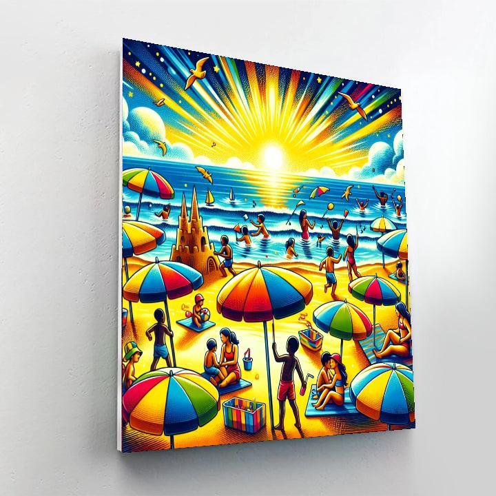 Joyful Beach Adventures DIY Paint By Numbers