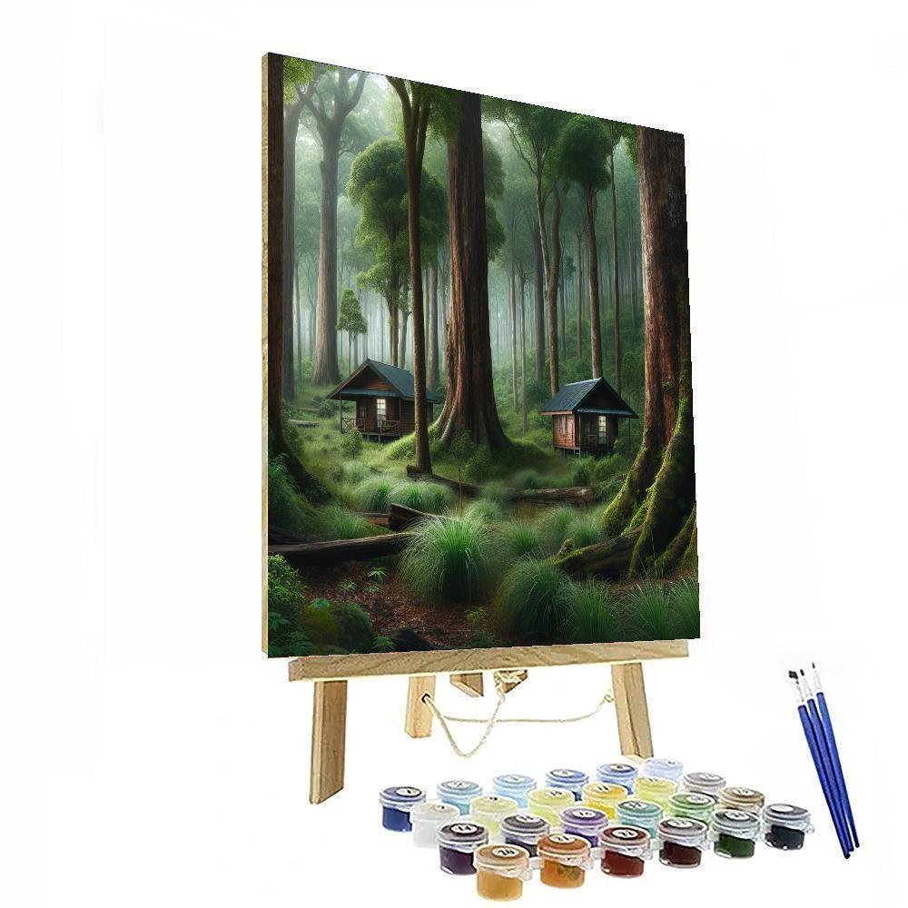 Rustic Woodland Getaway Paint By Numbers