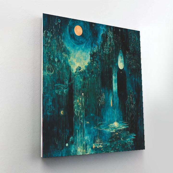 Max Ernst Inspired Celestial Dream Symphony  Painting By Numbers Kit