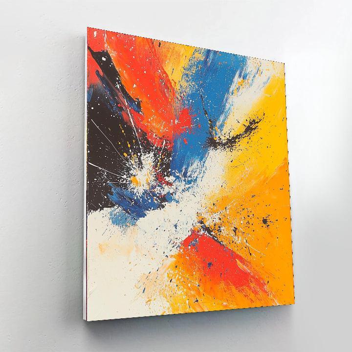 Jackson Pollock Inspired Pollock's Energy In Motion  Numbered Painting Kits