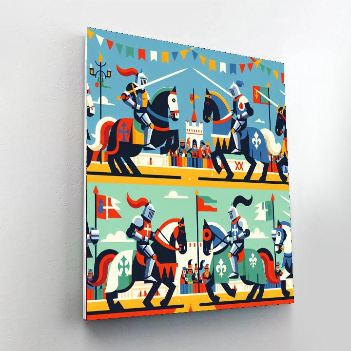 Royal Knight Tournament Numbered Painting Kits