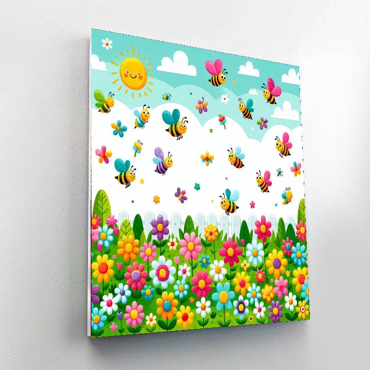 Vibrant Garden Fiesta Paint By Numbers Art