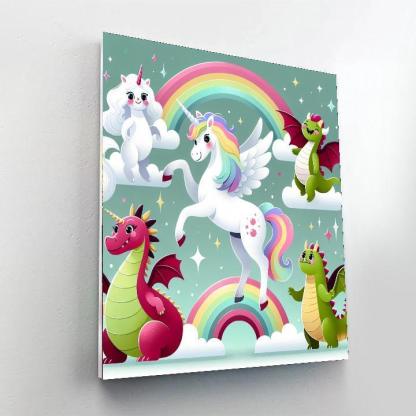 Funky Fantasy Creatures Numbered Painting Kits