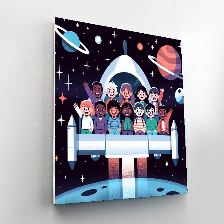 Space Shuttle Safari Paint By Color