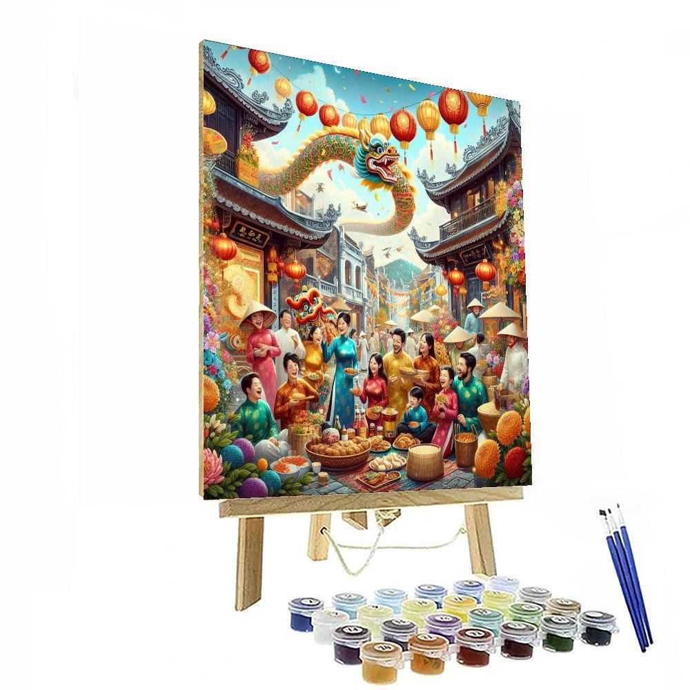 Chinese New Year - Vietnam Painting Number Kit