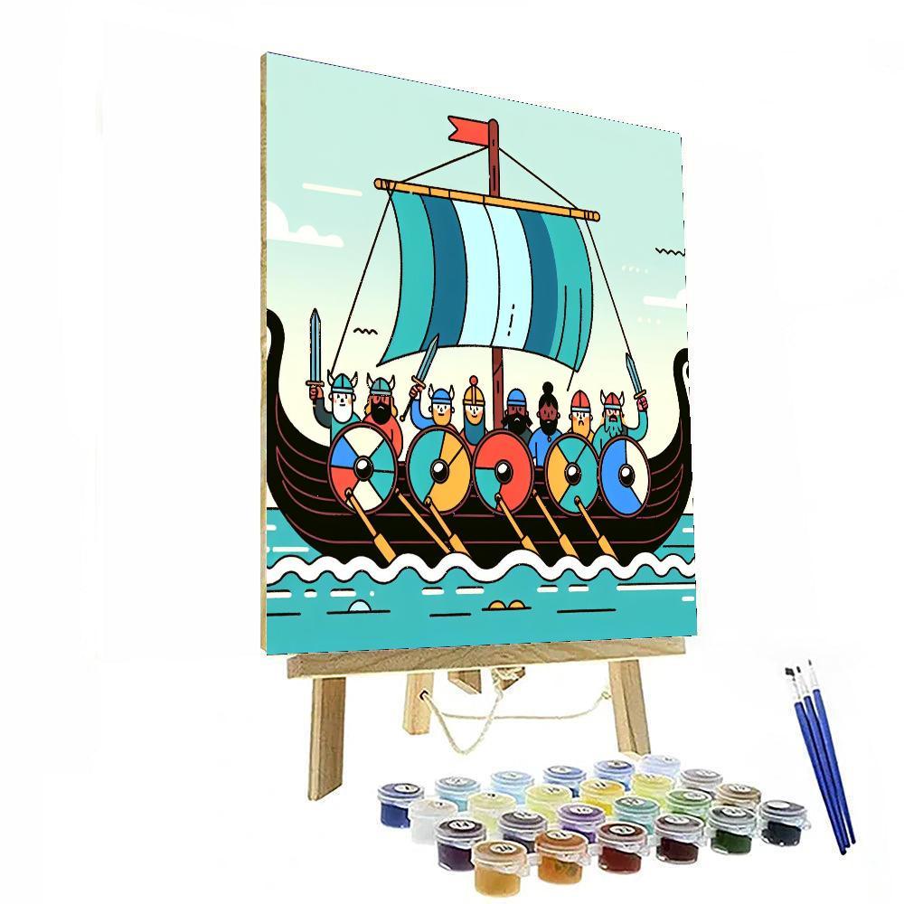 Viking Warriors Of Valor Paint By Numbers Kits
