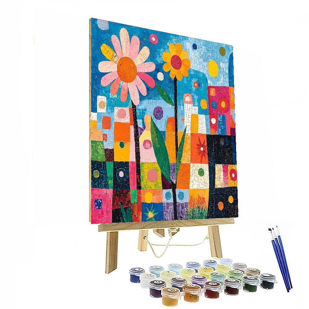 Paul Klee Inspired Joyful Forms  Painting Number Kit