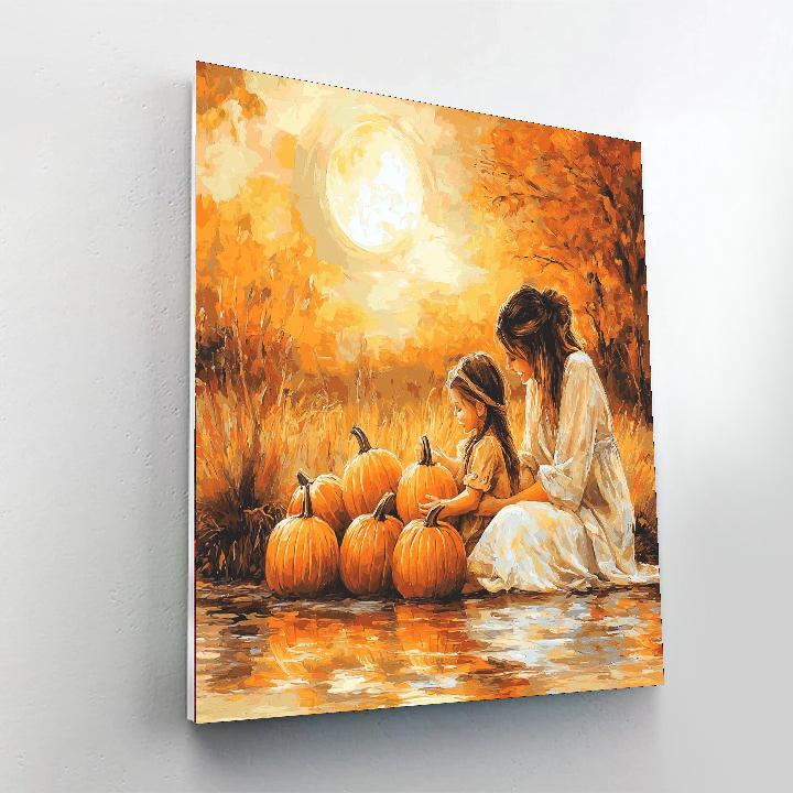 Under The Harvest Moon Paint By Number