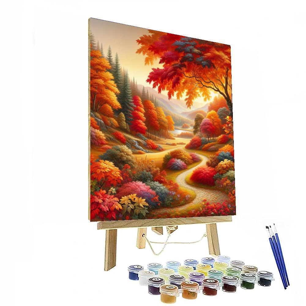 Captivating Autumn Trails Painting By Numbers Kit