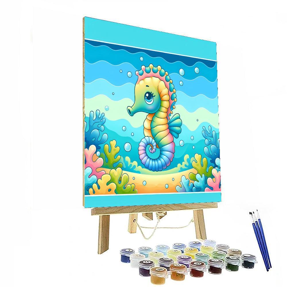 Spirited Seahorse Paint By Color