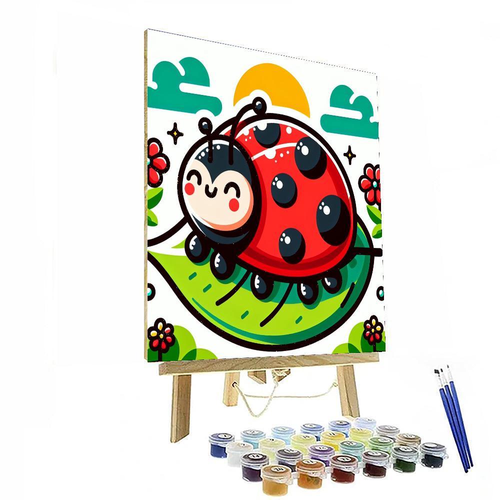Colorful Ladybug Paint By Numbers Kits