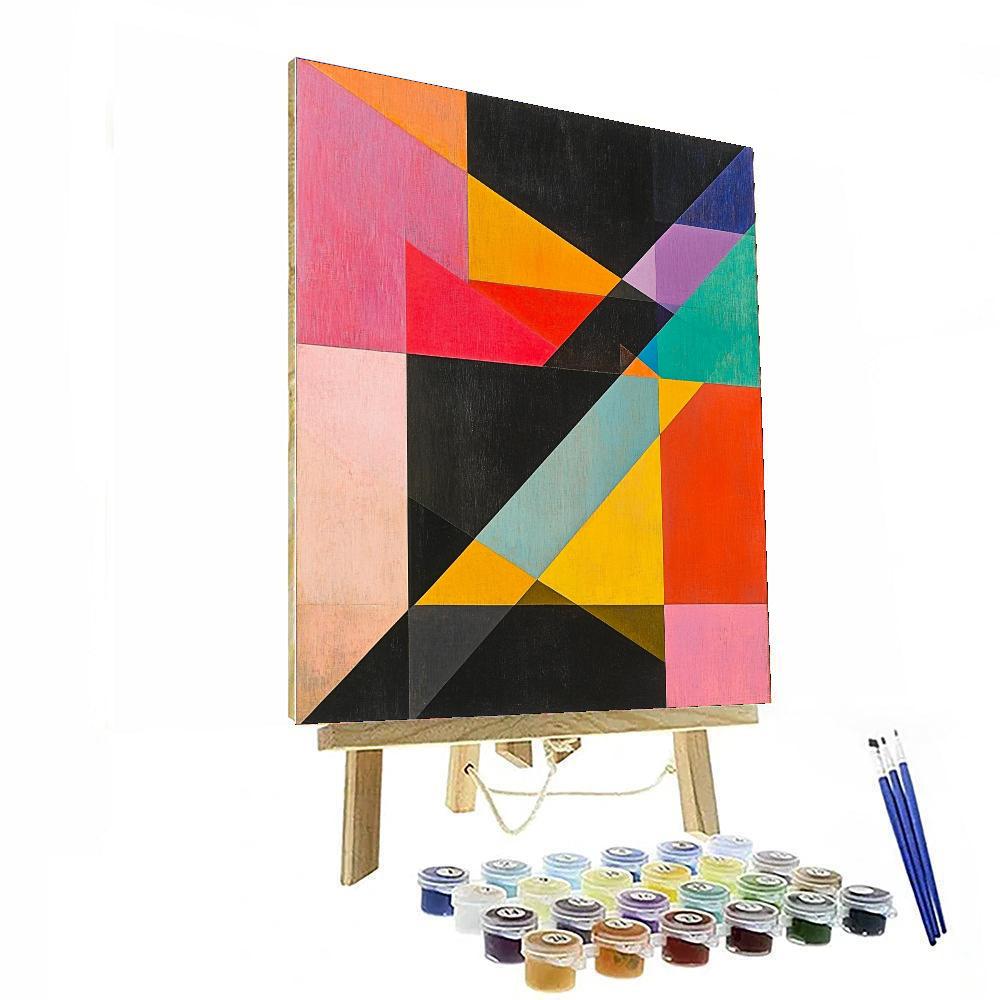 Kazimir Malevich Inspired Geometric Pulse  Paint By Numbers