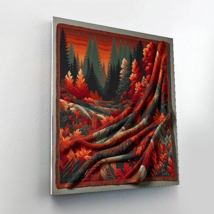 Woven Autumn Throw Paint By Number