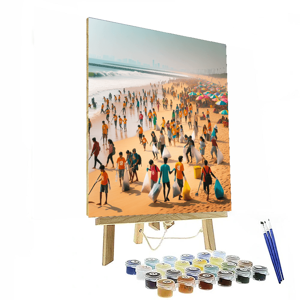 The Great British Beach Clean - Uk Number Painting