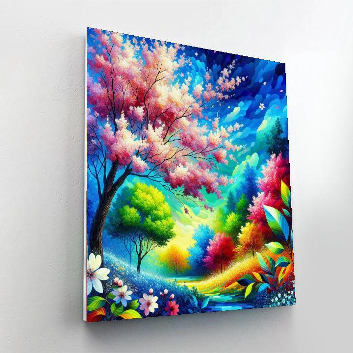 Serenade Of Spring Blossoms Numbered Painting Kits