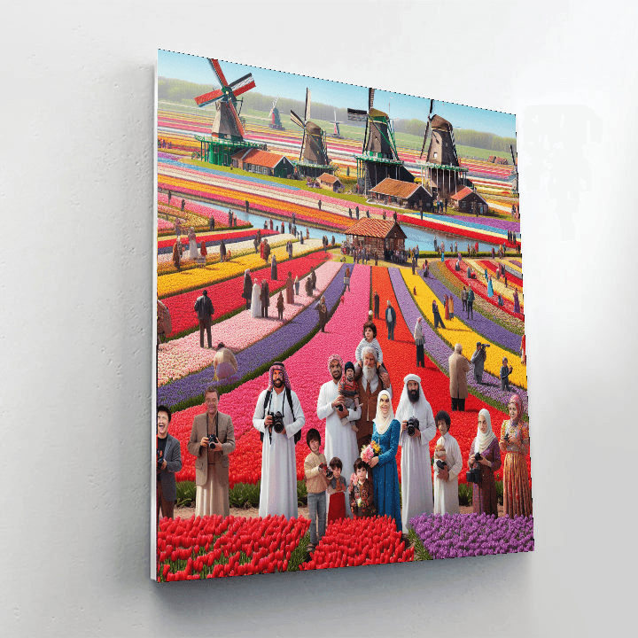 The Tulip Festival - Netherlands Paint By Color