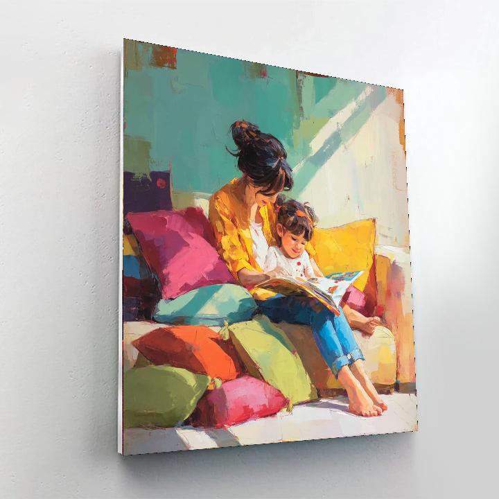 The Joy Of Reading Together Number Painting