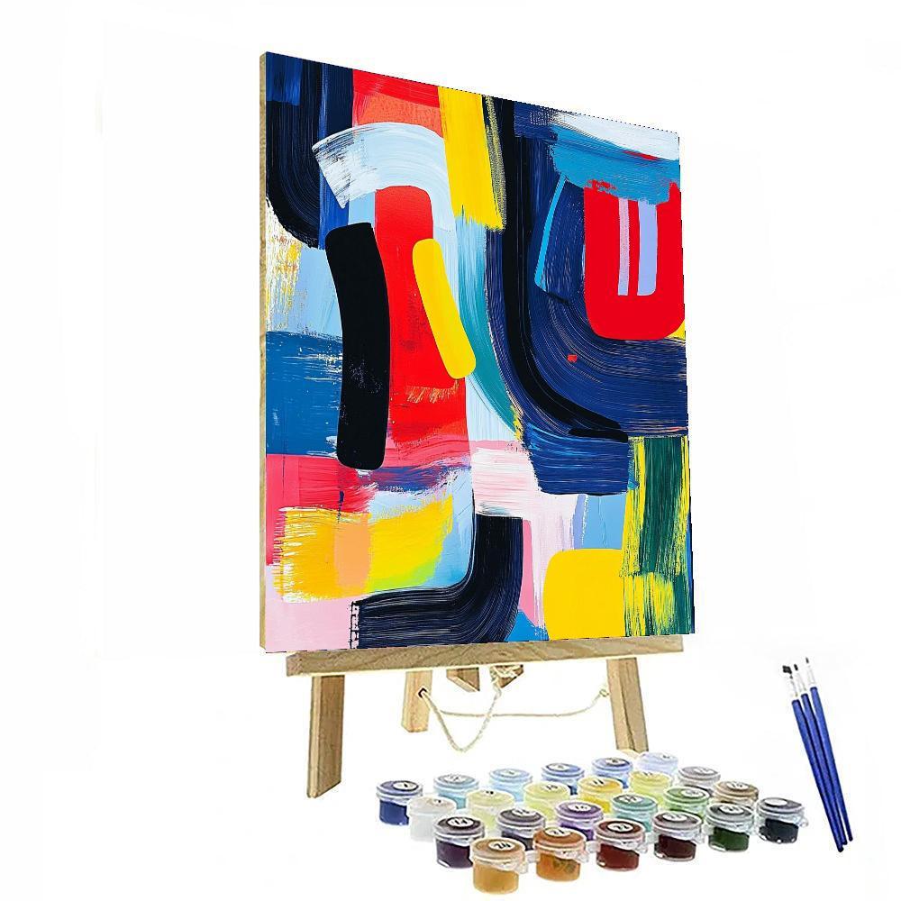 Jean-Michel Basquiat Inspired Rhythm Of Dreams  Numbered Painting Kits