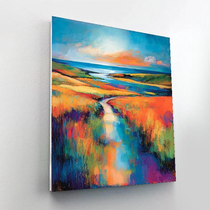 Paul Cézanne Inspired Abstract Horizon  Painting By Numbers Kit