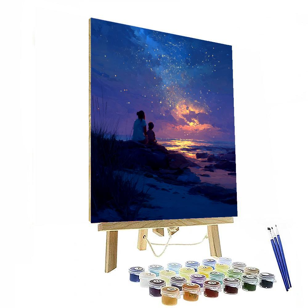 Starry Night With Mom Painting Number Kit