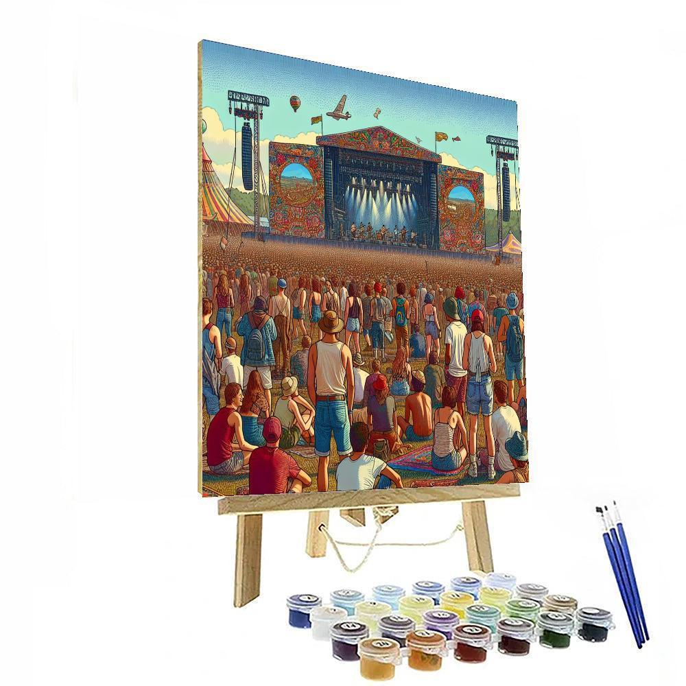 Bonnaroo Music And Arts Festival - Manchester Paint By Numbers Art