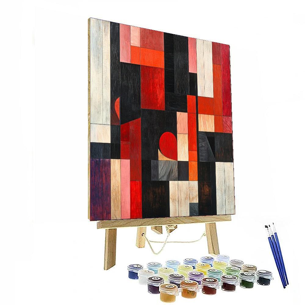 Kazimir Malevich Inspired Conceptual Geometry  Paint By Color