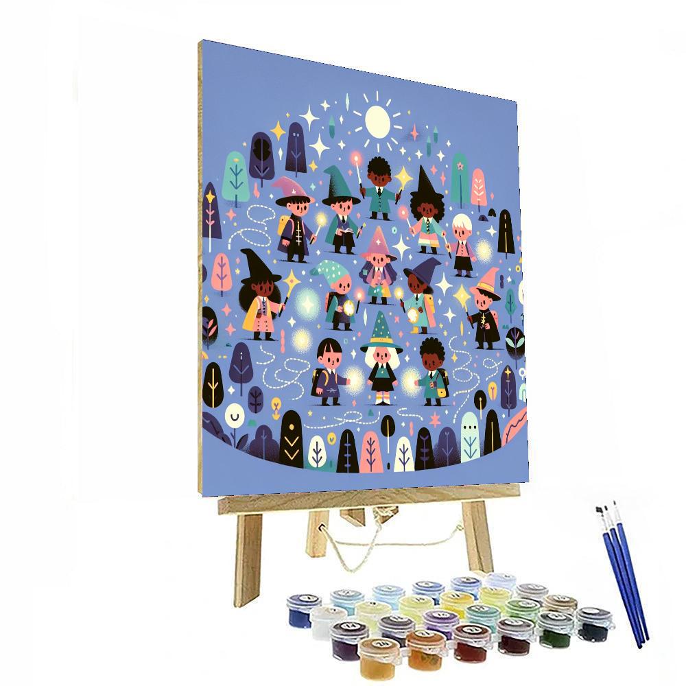 Adventures Of The Mini Wizards Number Painting