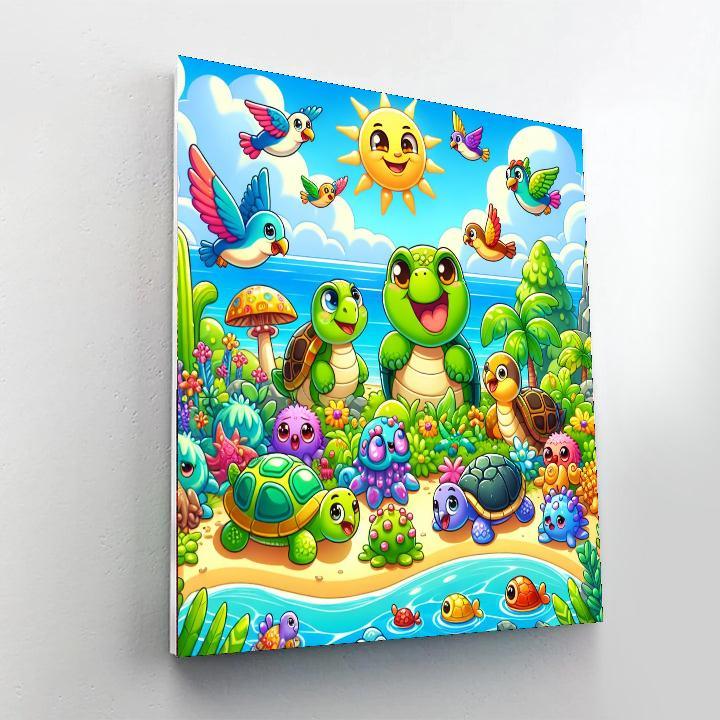 Funky Fantasy Islands Paint By Numbers Kits