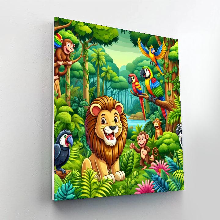 The Jungle Adventure Squad DIY Paint By Numbers