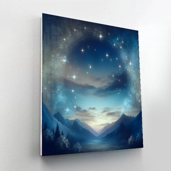 Celestial Evening Glow Number Painting