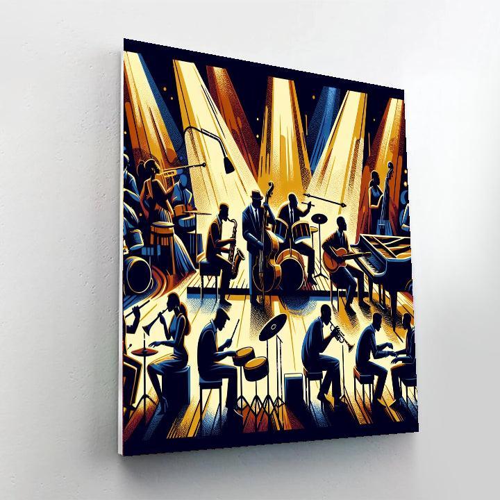 Jazz Club Night Rhythm DIY Paint By Numbers