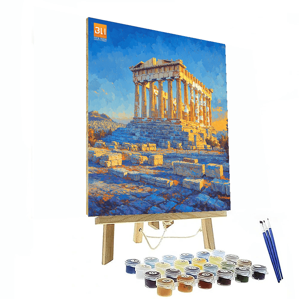 The Acropolis Of Athens Number Painting