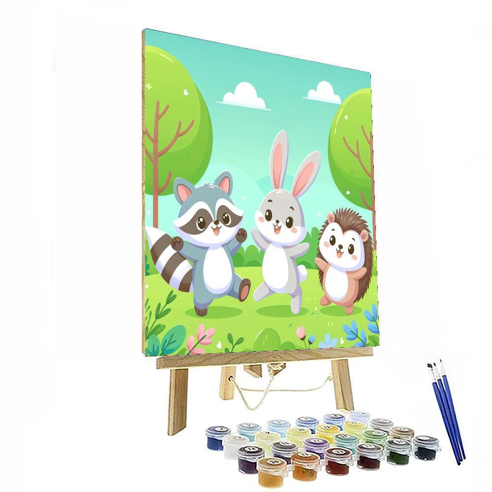 Curious Critters Number Painting