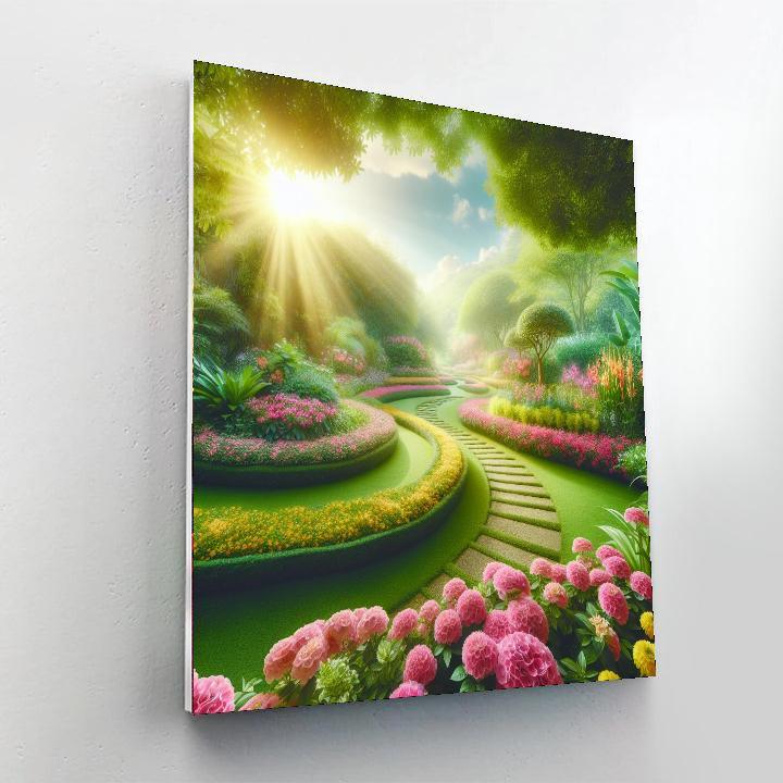 Tranquil Garden Haven Paint By Numbers Art