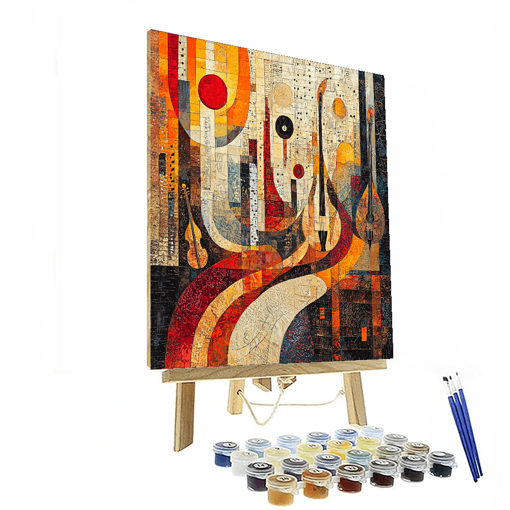 Paul Klee Inspired Elegant Symphony  Paint By Numbers Art