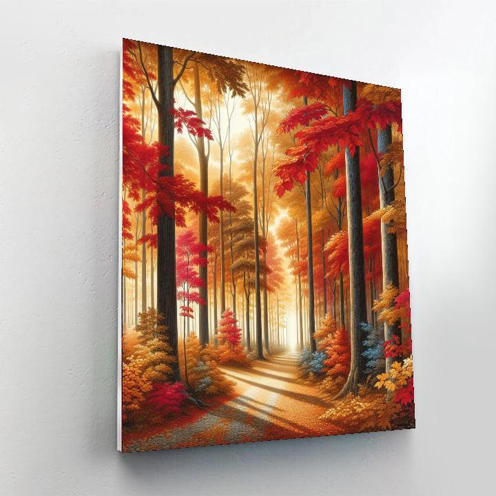 Autumn Woodland Wander Paint By Numbers